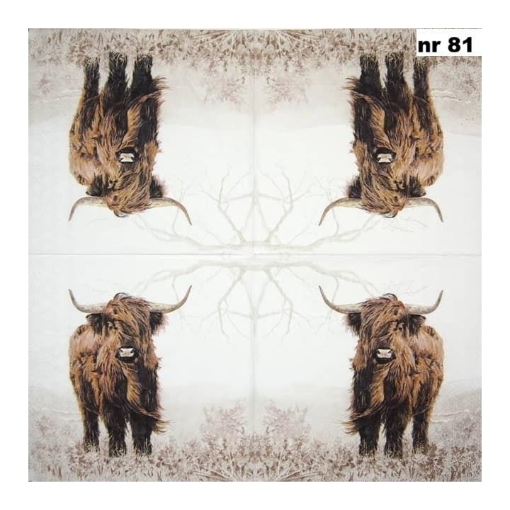Highlander servet 33x33cm OP=OP
