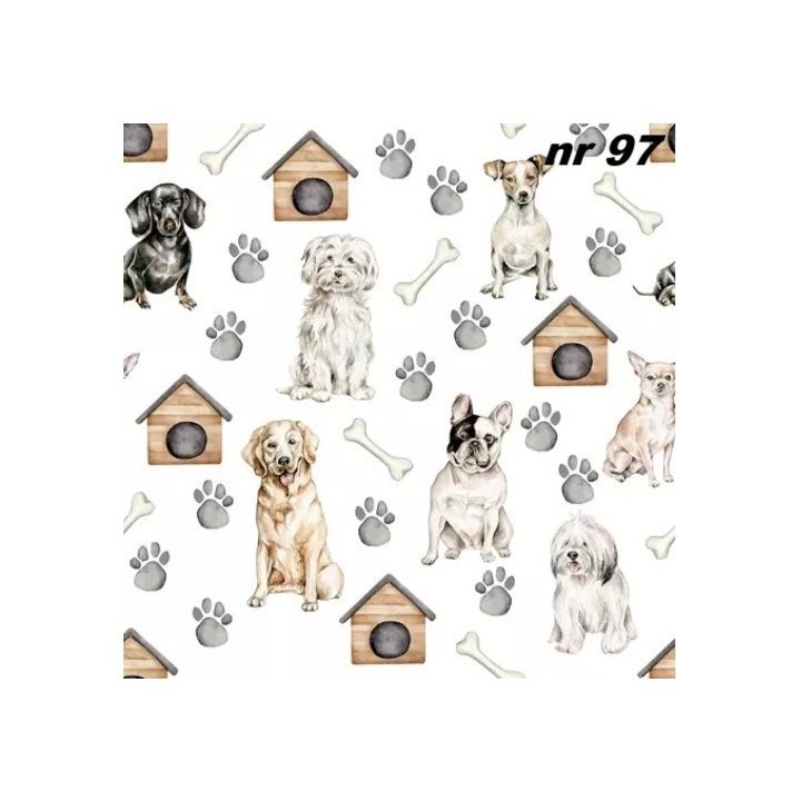 Pet dogs servet 33x33cm
