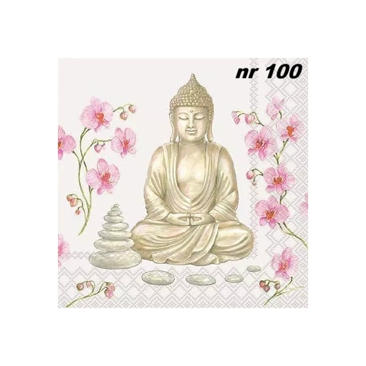 Buddha servet 33x33cm OP=OP