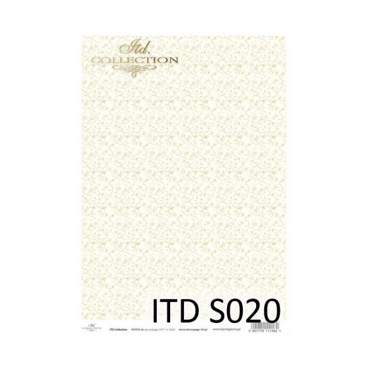 Decoupagepapier Zacht ITD S0020