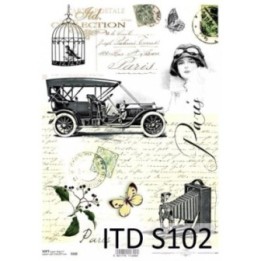 Decoupagepapier Soft ITD S0102