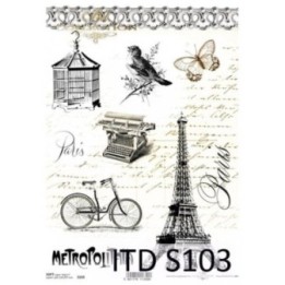 Decoupagepapier Soft ITD S0103