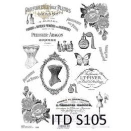Decoupagepapier Soft ITD S0105