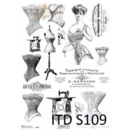 Decoupagepapier Soft ITD S0109