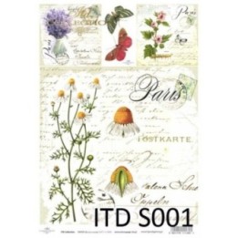 Decoupagepapier Zacht ITD S0001