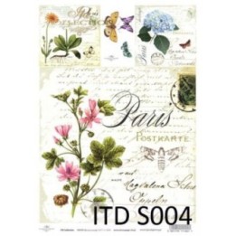 Decoupagepapier Soft ITD S0004