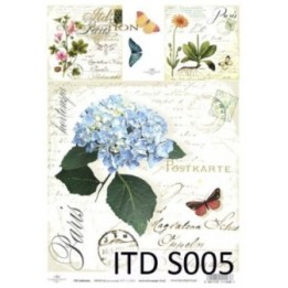 Decoupagepapier Soft ITD S0005