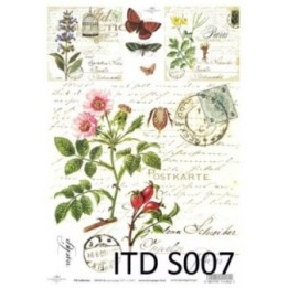 Decoupagepapier Soft ITD S0007