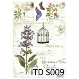 Decoupagepapier Zacht ITD S0009