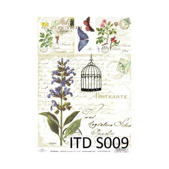 Decoupagepapier Zacht ITD S0009