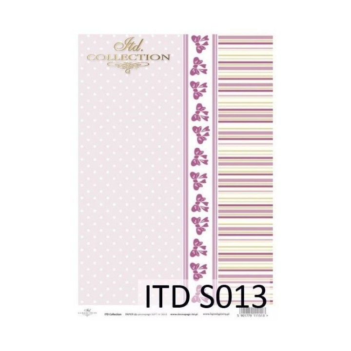 Decoupagepapier Soft ITD S0013