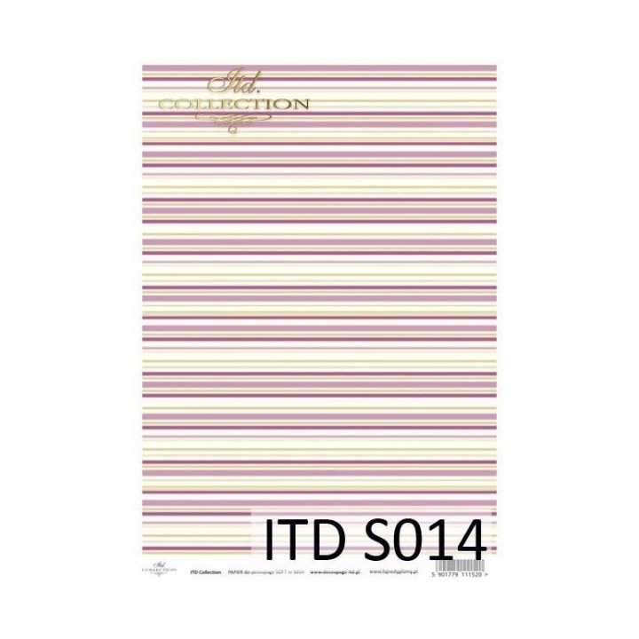 Decoupagepapier Soft ITD S0014
