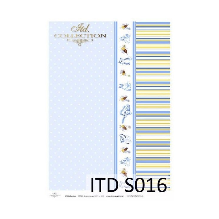 Decoupagepapier Soft ITD S0016