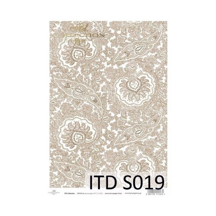 Decoupagepapier Zacht ITD S0019