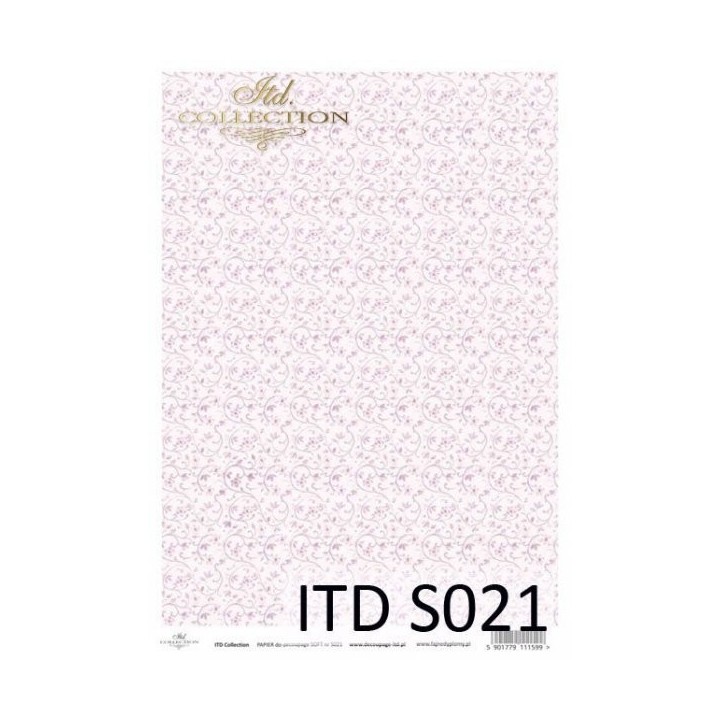 Decoupagepapier Zacht ITD S0021