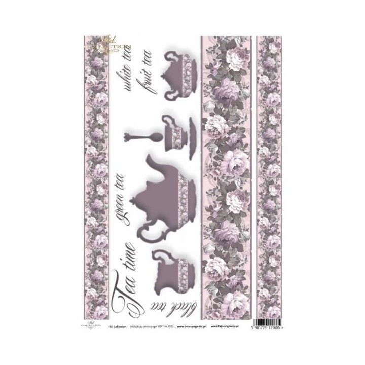 Decoupagepapier Soft ITD S0022