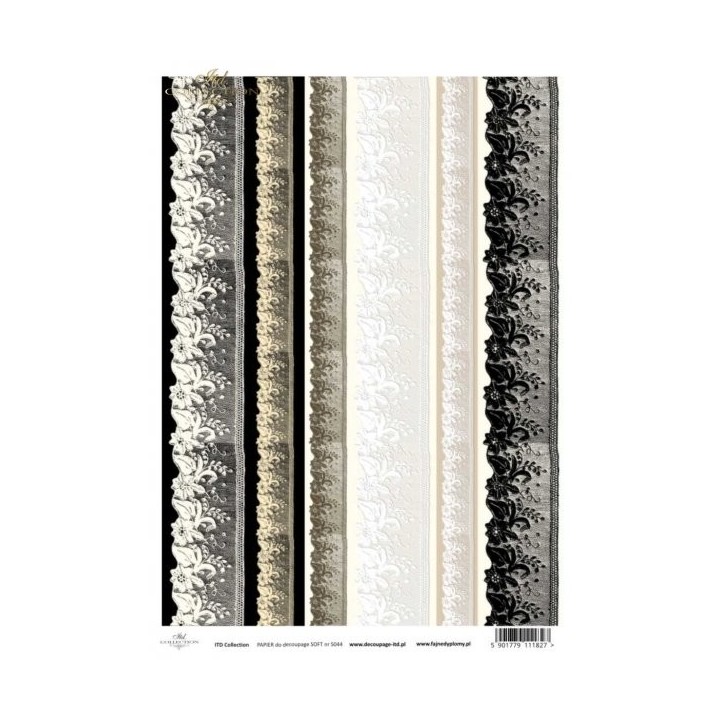 Decoupagepapier Soft ITD S0044