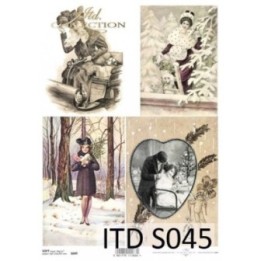 Decoupagepapier Soft ITD S0045