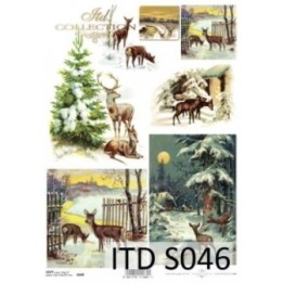 Decoupagepapier Soft ITD S0046