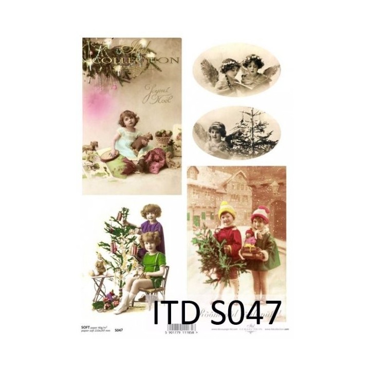 Decoupagepapier Zacht ITD S0047