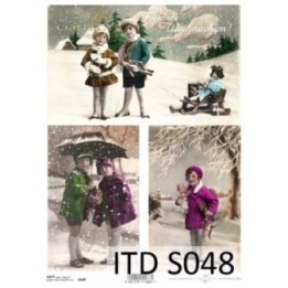 Decoupagepapier Soft ITD S0048
