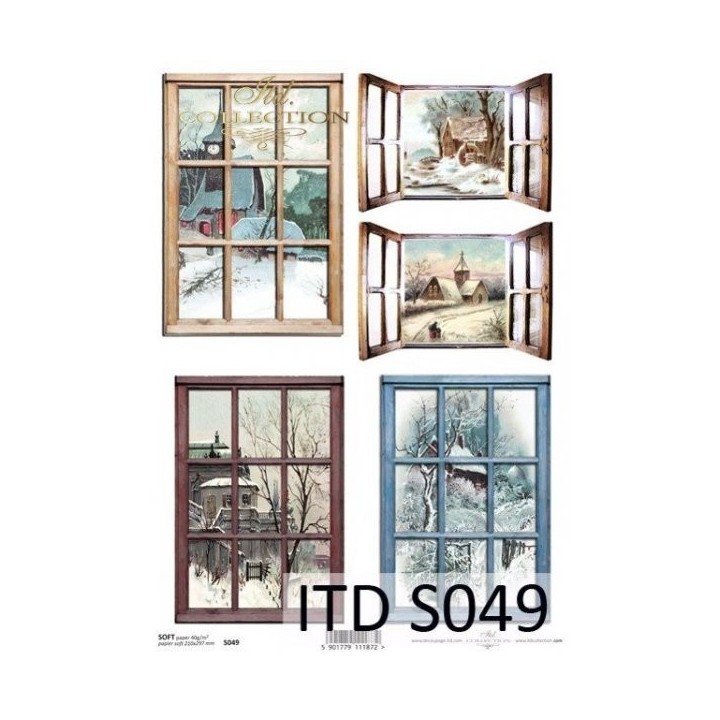 Decoupagepapier Zacht ITD S0049