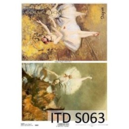 Decoupagepapier Soft ITD S0063