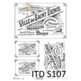 Decoupagepapier Soft ITD S0107