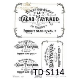 Decoupagepapier Soft ITD S0114