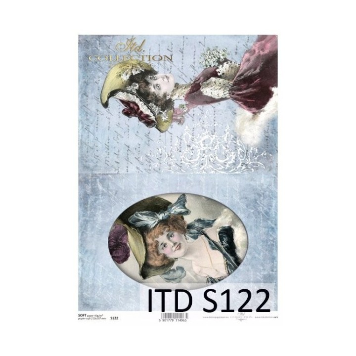 Decoupagepapier Soft ITD S0122