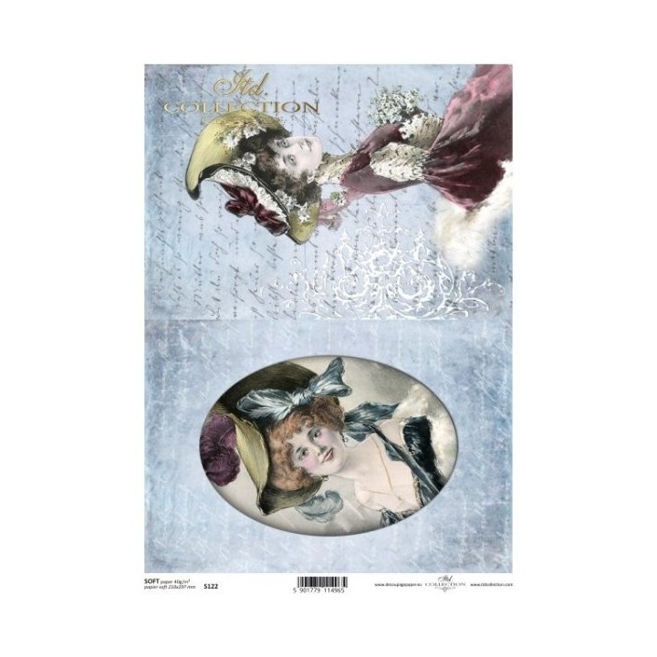 Decoupagepapier Soft ITD S0122