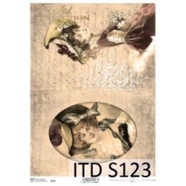 Decoupagepapier Soft ITD S0123