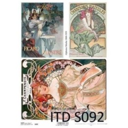 Decoupagepapier Soft ITD S0092