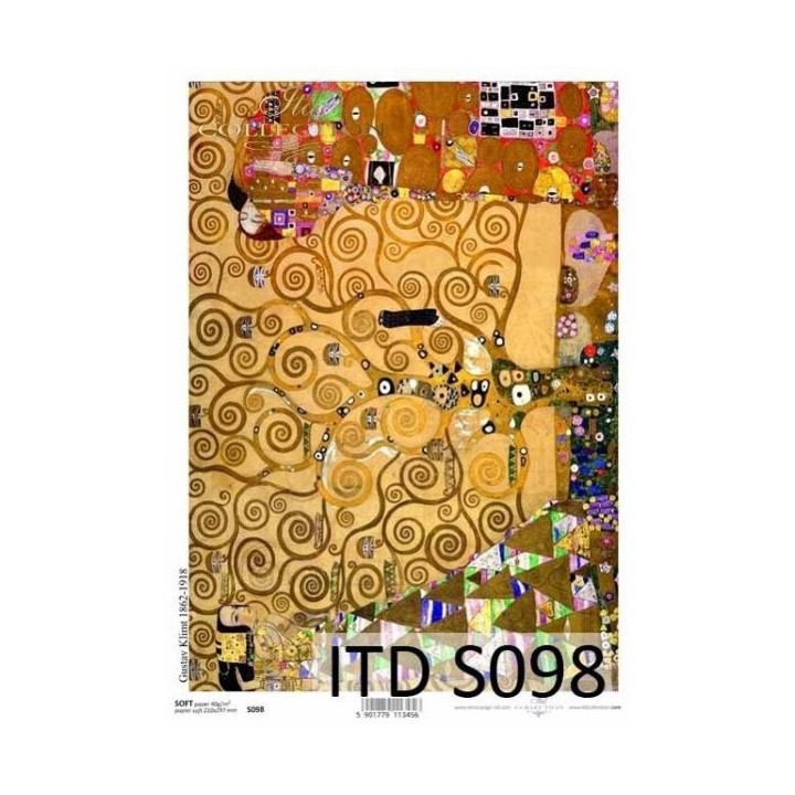 Decoupagepapier Soft ITD S0098