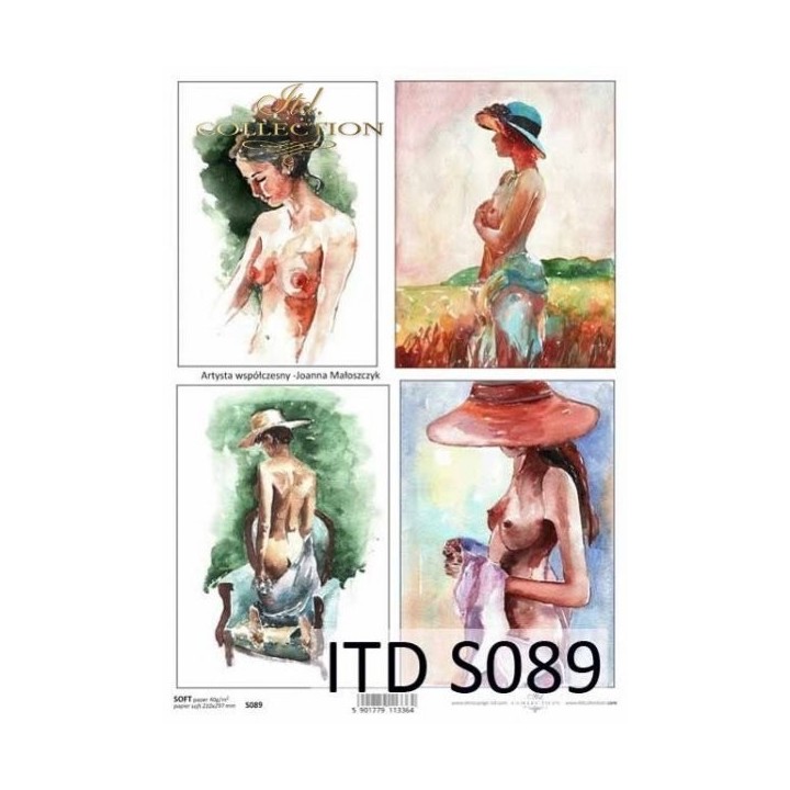Decoupagepapier Zacht ITD S0089