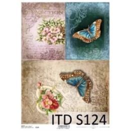 Decoupagepapier Soft ITD S0124