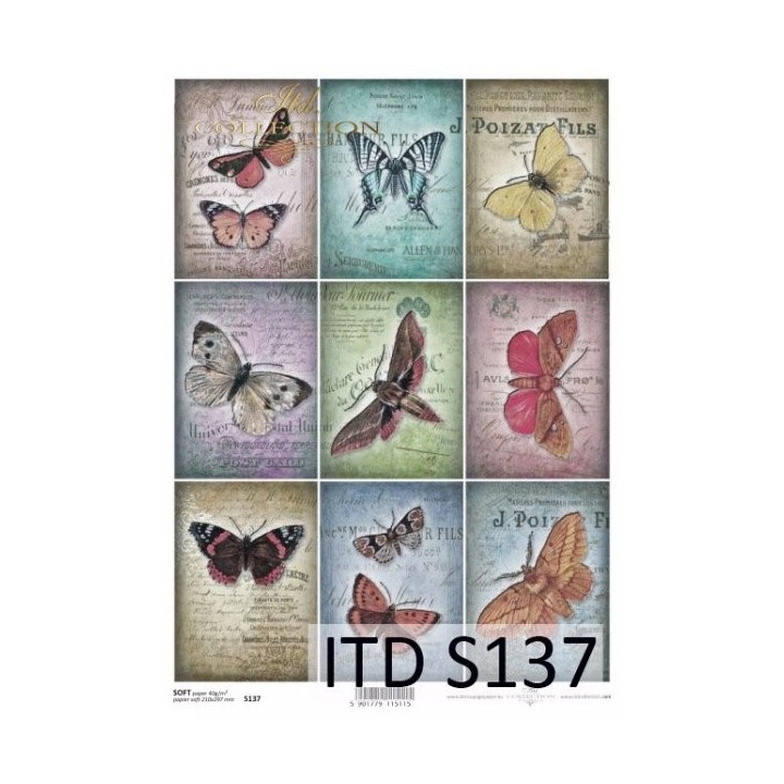 Decoupagepapier Zacht ITD S0137