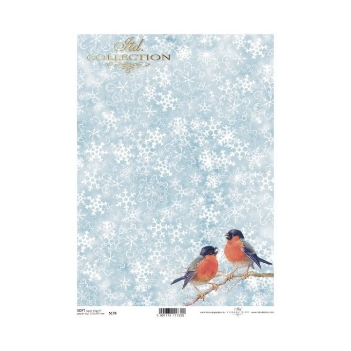 Decoupagepapier Soft ITD S0178