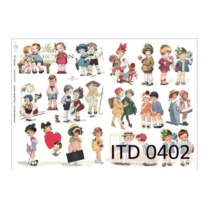Decoupagepapier ITD D0402M