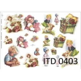 Decoupagepapier ITD D0403M