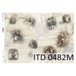Decoupagepapier ITD D0482M