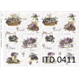 Decoupagepapier ITD D0411M