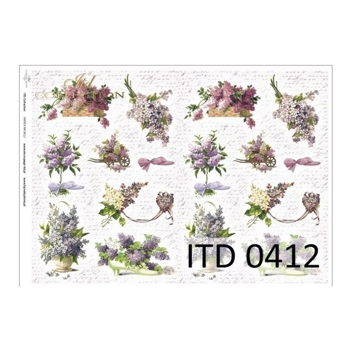 Decoupagepapier ITD D0412M