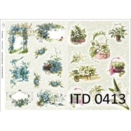 Decoupagepapier ITD D0413M