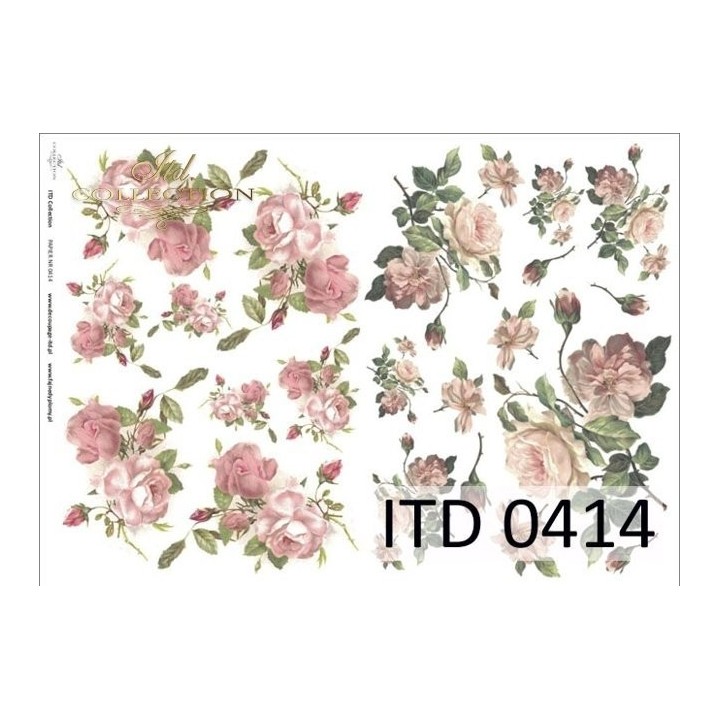 Decoupagepapier ITD D0414M