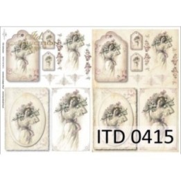Decoupagepapier ITD D0415M