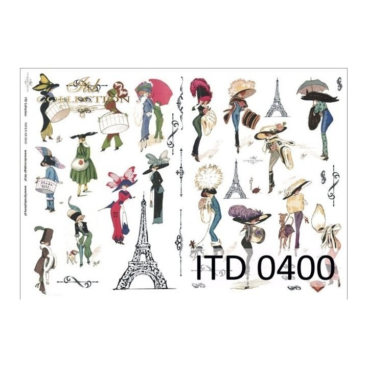 Decoupagepapier ITD D0400M