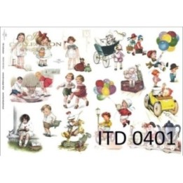 Decoupagepapier ITD D0401M