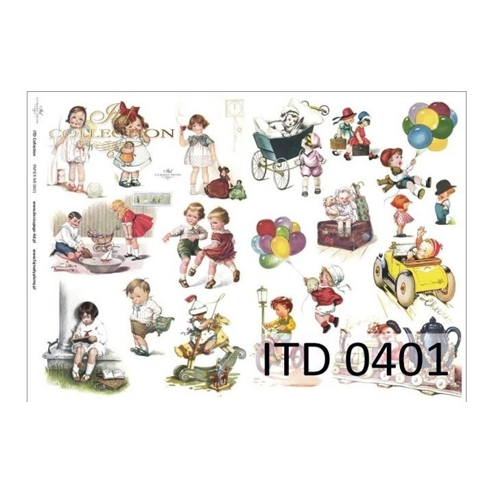 Decoupagepapier ITD D0401M
