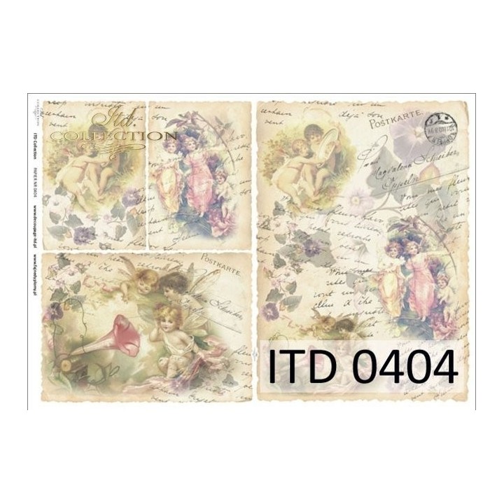 Decoupagepapier ITD D0404M